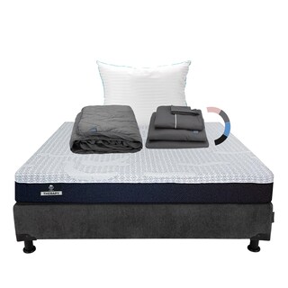 Foto 1 | Foto 1 | Colchón En Caja Spring Air Therapy + Box Dicasa Matrimonial + Almohada Royal + Protector Lux Sábanas Royal
