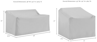 Foto 5 | Foto 5 | Fundas Para Muebles De Patio Crosley Furniture  3 Piezas  Impermeables  Color Canela - Venta Internacional.