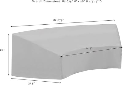 Foto 5 | Foto 5 | Juego De Fundas Para Muebles Crosley Patio Impermeable Gris 3 Piezas - Venta Internacional.
