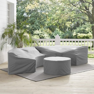 Foto 6 | Foto 6 | Juego De Fundas Para Muebles Crosley Patio Impermeable Gris 3 Piezas - Venta Internacional.