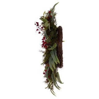 Foto 4 | Foto 4 | Corona Vickerman Con Hojas Artificiales Verdes De 56 Cm Para Interiores - Venta Internacional.