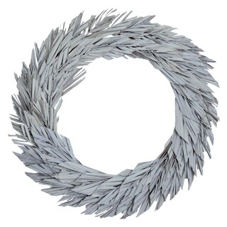 Foto 1 | Foto 1 | Corona Vickerman De Hoja De Canna Blanca Lavada De 61 Cm - Venta Internacional.