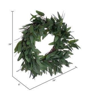 Foto 4 | Foto 4 | Corona Artificial Vickerman De 61 Cm Con Semillas De Sauce Verde - Venta Internacional.