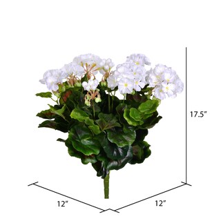 Foto 2 | Foto 2 | Planta Artificial Vickerman  Geranio Blanco  44 Cm - Venta Internacional.