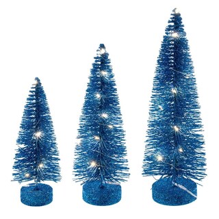 Foto 1 | Foto 1 | Árbol De Mesa Vickerman Ls240112wwbo Turquesa 20-25-30 Cm - Venta Internacional.