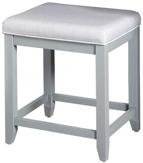 Foto 1 | Foto 1 | Taburete De Maquillaje Crosley Furniture Vista Tapizado Gris - Venta Internacional.