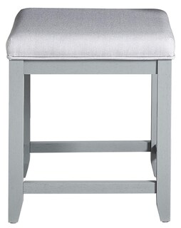 Foto 2 | Foto 2 | Taburete De Maquillaje Crosley Furniture Vista Tapizado Gris - Venta Internacional.
