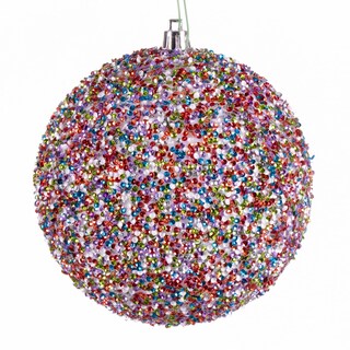 Foto 1 | Foto 1 | Bola Con Cuentas Vickerman De Ornament 4 75 Cm Plástico Irrompible 6 Unidades - Venta Internacional.