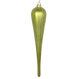 Foto 1 | Foto 1 | Adorno Navideño Vickerman Con Purpurina Mate En Forma De Gota 11 Cm - Venta Internacional.