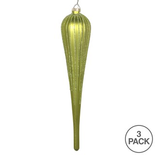 Foto 3 | Foto 3 | Adorno Navideño Vickerman Con Purpurina Mate En Forma De Gota 11 Cm - Venta Internacional.
