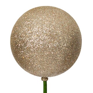 Foto 2 | Foto 2 | Escultura Vickerman Bola Brillante Champán De 10 Cm En Palo De 46 Cm - Venta Internacional.