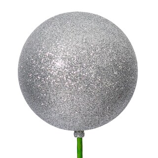 Foto 2 | Foto 2 | Adorno Colgante Vickerman De 10 Cm X 46 Cm En Barra Con Purpurina Plateada - Venta Internacional.