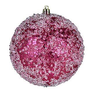 Foto 1 | Foto 1 | Adorno Colgante Vickerman De 8 Pulgadas Con Purpurina Roja Con Alambre - Venta Internacional.