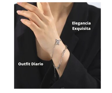 Foto 2 | Foto 2 | Pulsera Tobillera Xtellar Mujer Acero Eslabones