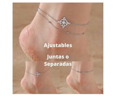 Foto 3 | Foto 3 | Pulsera Tobillera Xtellar Mujer Acero Eslabones