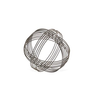 Foto 1 | Foto 1 | Escultura Decorativa De Metal Con Forma De Orbe Gris De 18 Cm De Diámetro De Cheung - Venta Internacional.