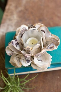 Foto 1 | Foto 1 | Portavelas Kalalou Pgt1000 Oyster Shell 19 Cm - Venta Internacional.
