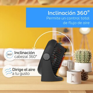 Foto 3 | Foto 3 | Ventilador De Escritorio Cantidad De Aspas 3 Aspas Gris Diámetro 10 '' Frecuencia 60 Material De Las Aspas Plástico