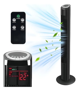 Foto 1 | Foto 1 | Ventilador De Torre Silencioso Con Control Remoto Con Pantalla Temporizador Ventilador Vertical De Piso 102cm
