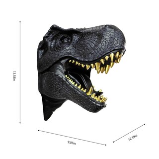 Foto 6 | Foto 6 | Soporte De Pared Hi-line Gift Ltd Con Forma De Cabeza De Dinosaurio Negro - Venta Internacional.