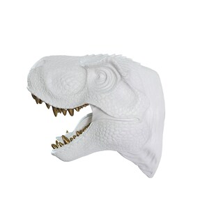 Foto 2 | Foto 2 | Escultura De Cabeza De Dinosaurio Hi-line Gift Ltd Para Pared Blanca 23 X 32 X 35 Cm - Venta Internacional.