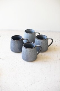 Foto 1 | Foto 1 | Juego De 4 Tazas De Cerámica Stonewash De Kalalou - Venta Internacional.