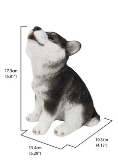 Foto 5 | Foto 5 | Figura Hi-line Gift Ltd. Husky Siberiano Perrito Aullando - Venta Internacional.