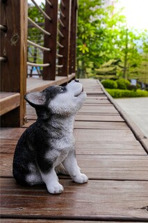 Foto 7 | Foto 7 | Figura Hi-line Gift Ltd. Husky Siberiano Perrito Aullando - Venta Internacional.