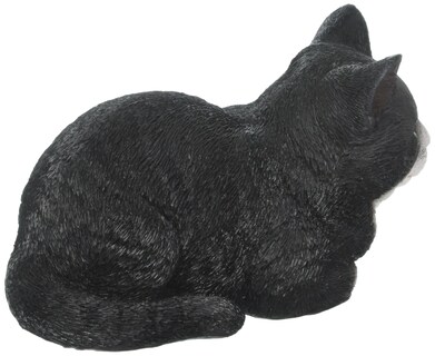 Foto 2 | Foto 2 | Estatua De Gato Durmiendo Hi-line Gift Ltd. Poliresina Blanca Y Negra - Venta Internacional.