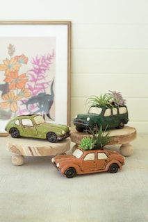 Foto 1 | Foto 1 | Juego De 3 Maceteros De Cerámica Para Coche Kalalou  25 X 10 X 10 Cm - Venta Internacional.