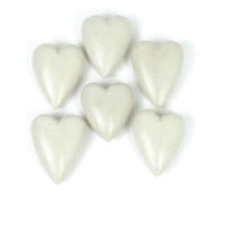 Foto 1 | Foto 1 | Juego De 6 Corazones De Piedra Kalalou 6 4 X 2 5 X 8 Cm Gris - Venta Internacional.