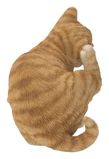 Foto 3 | Foto 3 | Escultura Hi-line Gift Gato Amarillo Rascador De Orejas En Poliresina - Venta Internacional.