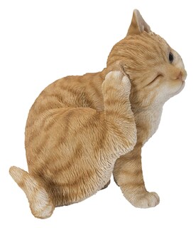 Foto 4 | Foto 4 | Escultura Hi-line Gift Gato Amarillo Rascador De Orejas En Poliresina - Venta Internacional.