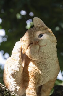 Foto 6 | Foto 6 | Escultura Hi-line Gift Gato Amarillo Rascador De Orejas En Poliresina - Venta Internacional.