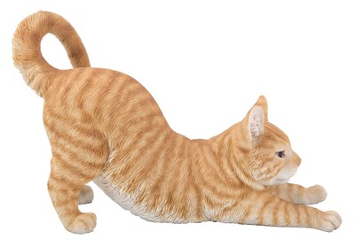 Foto 1 | Foto 1 | Estiramientos Para Gatos Atigrados De Color Naranja De Figurine Hi-line Gift Ltd. - Venta Internacional.