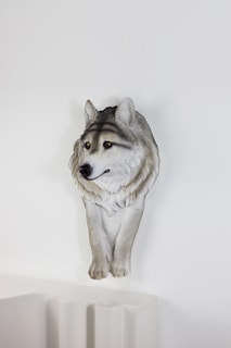 Foto 1 | Foto 1 | Adorno Para Colgar En Pared Con Forma De Cabeza De Lobo Hi-line Gift Ltd - Venta Internacional.