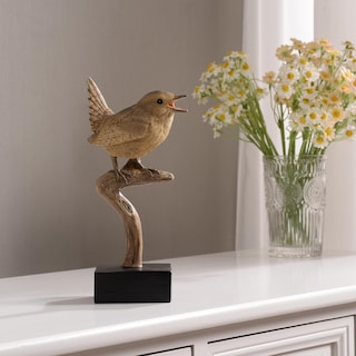 Foto 1 | Foto 1 | Escultura De Pájaro De Resina Hi-line Gift Ltd  Decoración Realista - Venta Internacional.