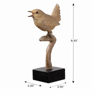 Foto 7 | Foto 7 | Escultura De Pájaro De Resina Hi-line Gift Ltd  Decoración Realista - Venta Internacional.