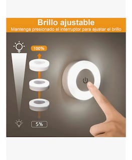 Foto 4 | Foto 4 | Luz Led Táctil Recargable Adooadii 6 Pzas Usb 3 Colores Armario/clóset