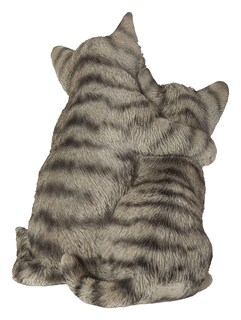 Foto 3 | Foto 3 | Figura Hi-line Gift Ltd Para Gatitos Abrazándose Color Gris Realista - Venta Internacional.