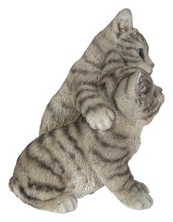 Foto 4 | Foto 4 | Figura Hi-line Gift Ltd Para Gatitos Abrazándose Color Gris Realista - Venta Internacional.