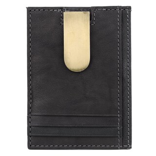 Foto 1 | Foto 1 | Cartera Buxton Hunt Con Bolsillo Frontal Y Clip De Piel Negro - Venta Internacional.