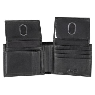 Foto 1 | Foto 1 | Billetera Buxton Con Emblema De Doble Carné Color Negro - Venta Internacional.