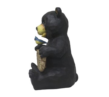 Foto 5 | Foto 5 | Escultura De Jardín De Oso Sentado Regalo Hi-line Poliresina 27 X 24 X 37 Cm - Venta Internacional.