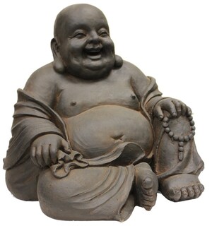 Foto 1 | Foto 1 | Escultura De Buda Feliz Sentado De Hi-line Gift Ltd 42 Cm - Venta Internacional.