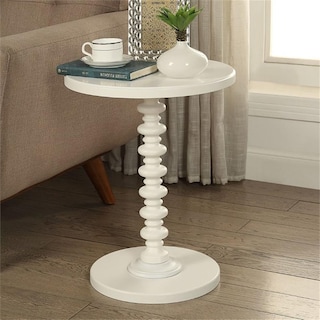 Foto 2 | Foto 2 | Mesa Auxiliar Acme Acton Con Tapa Redonda Blanca - Venta Internacional.