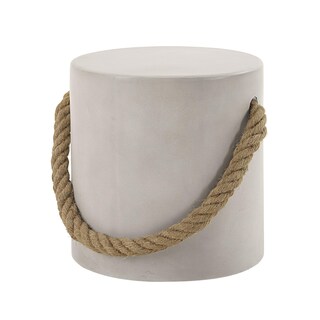 Foto 1 | Foto 1 | Mesa Decorativa Redonda Acme Gene De Hormigón Sintético Gris Natural - Venta Internacional.