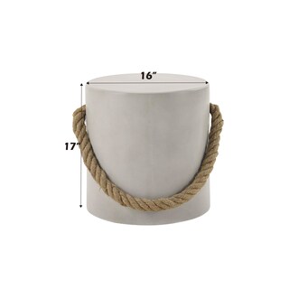 Foto 4 | Foto 4 | Mesa Decorativa Redonda Acme Gene De Hormigón Sintético Gris Natural - Venta Internacional.