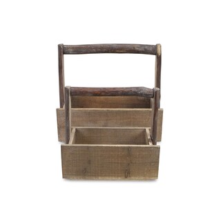 Foto 4 | Foto 4 | Set De 2 Organizadores Con Asa De Madera Cheung Color Marrón - Venta Internacional.