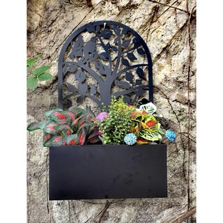 Foto 2 | Foto 2 | Maceta Hi-line Gift Ltd Metal Negro 39 X 19 X 67 Cm 2 Kg - Venta Internacional.